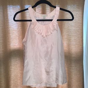 J. Crew baby pink Silk Blouse with ripples Size SMALL/ 6